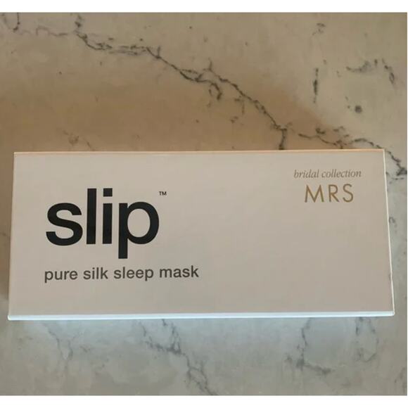 Slip Silk White “Mrs” Bridal Eye Mask - Picture 2 of 4